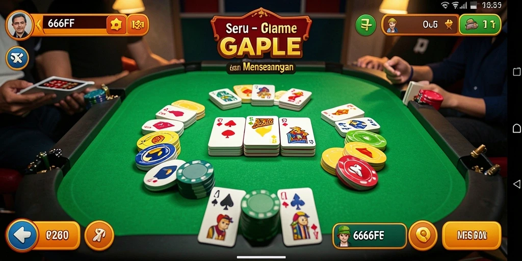 Tampilan gameplay Gaple yang menarik di 666FF.