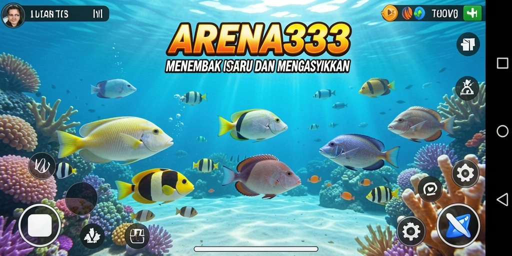 Tampilan gameplay seru menembak ikan di ARENA333.