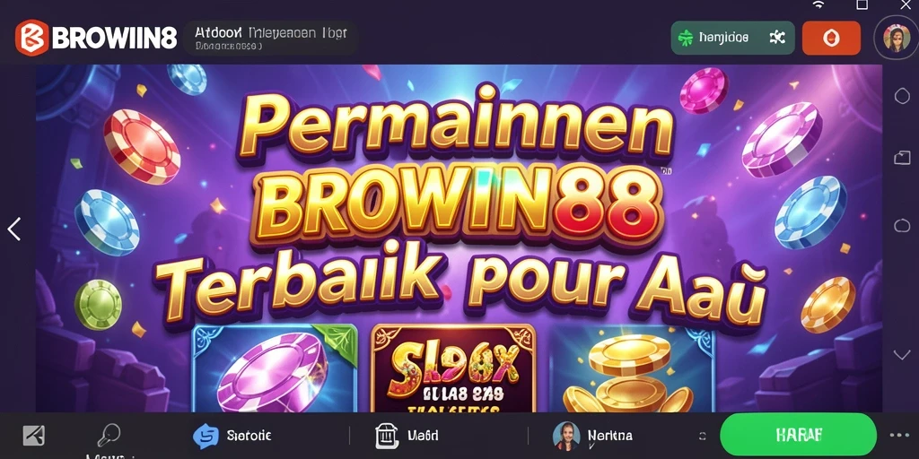 Screenshot BROWIN88 menampilkan gameplay yang menarik dari mesin Slot.