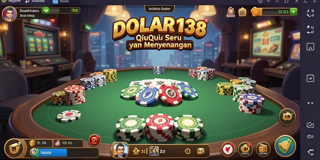 Screenshot gameplay DOLAR138 menampilkan suasana seru permainan QiuQiu.