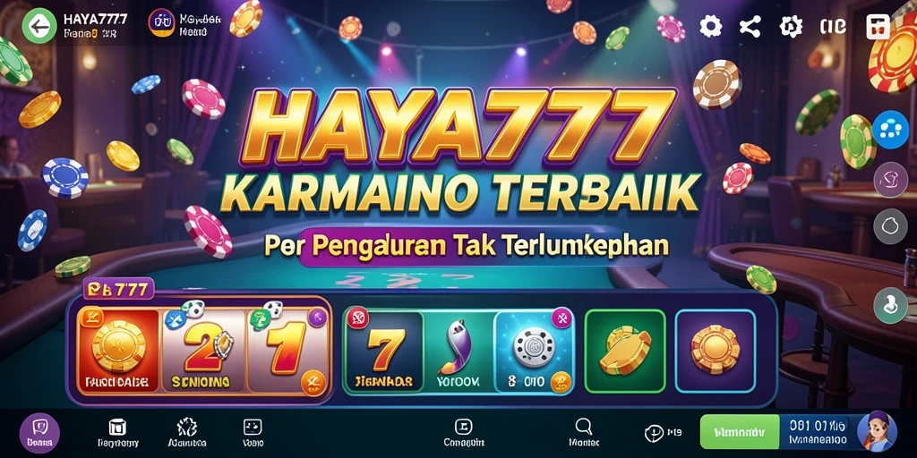 Screenshot HAYA777 menampilkan gameplay kasino yang seru dan dinamis.