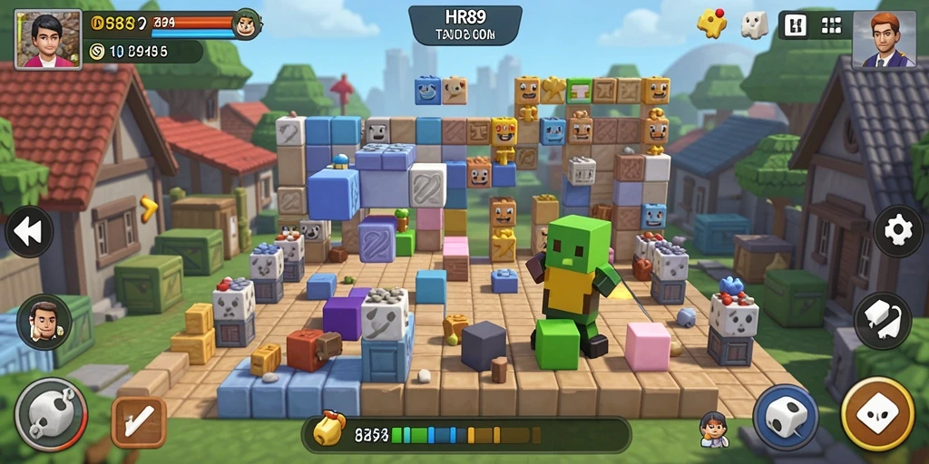 Screenshot gameplay HR89 yang menampilkan tantangan puzzle yang menarik.