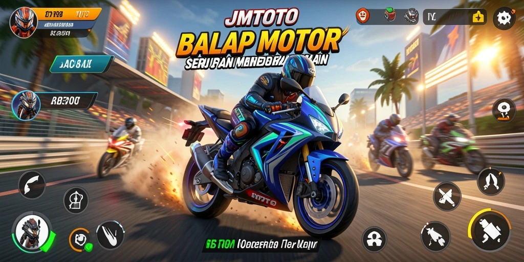 Gameplay seru balap motor di JMTOTO dengan grafis yang menakjubkan.