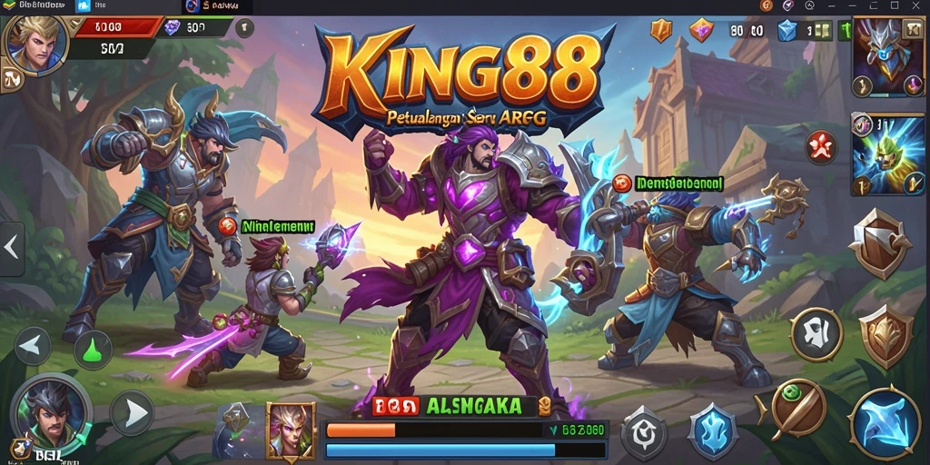 Gameplay KING88 yang menegangkan dan penuh aksi di dunia fantasi.