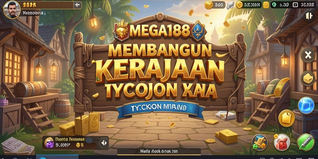 Tampilan gameplay MEGA188 yang menarik dalam dunia Tycoon.