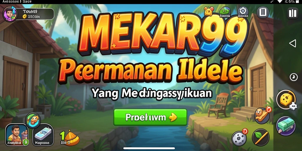 Screenshot utama MEKAR99 menampilkan keasyikan gameplay Idle.