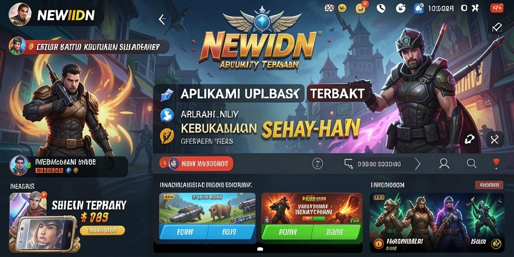 Tampilan antarmuka aplikasi NEWIDN yang memudahkan pengguna dalam mengelola tugas.