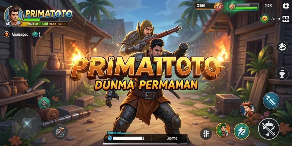 Tampilan gameplay seru di PRIMATOTO dengan aksi mendebarkan.
