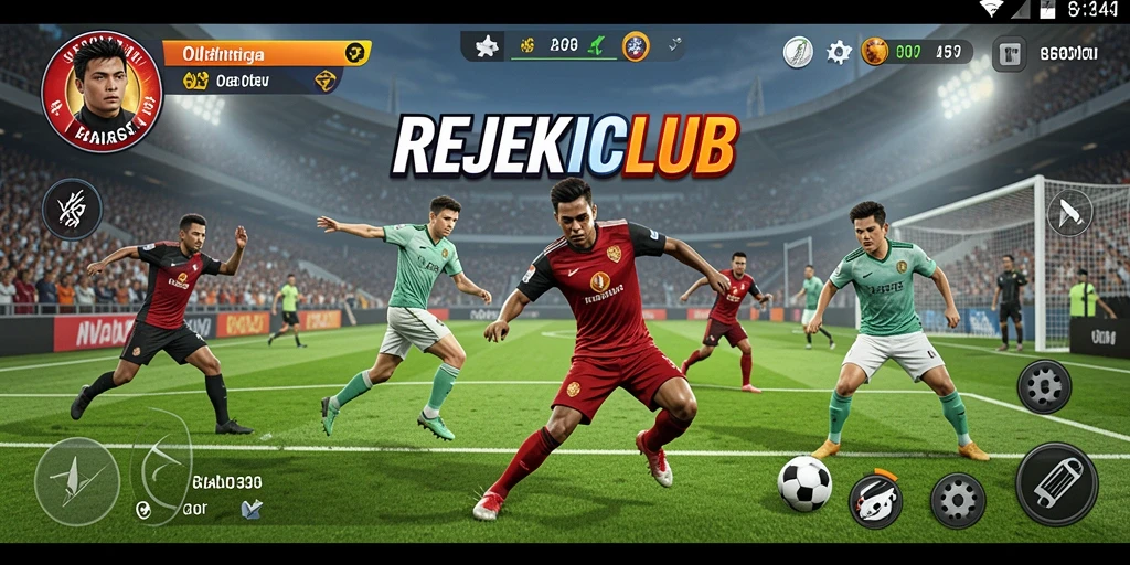Screenshot gameplay yang menampilkan aksi seru dalam REJEKICLUB.
