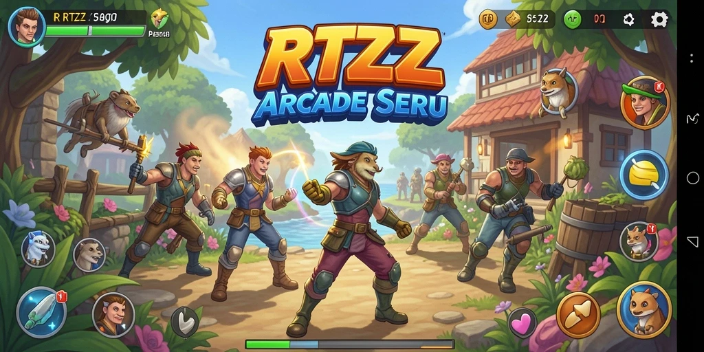 Screenshot RTZZ menunjukkan aksi gameplay yang seru dan penuh tantangan.