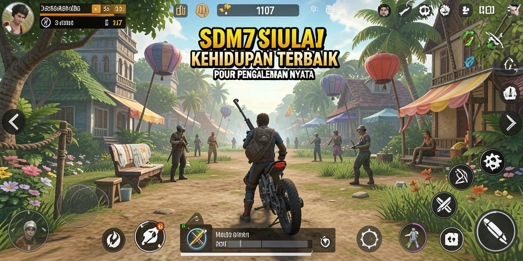 Tampilan gameplay SD107 dengan karakter dan lingkungan yang interaktif.