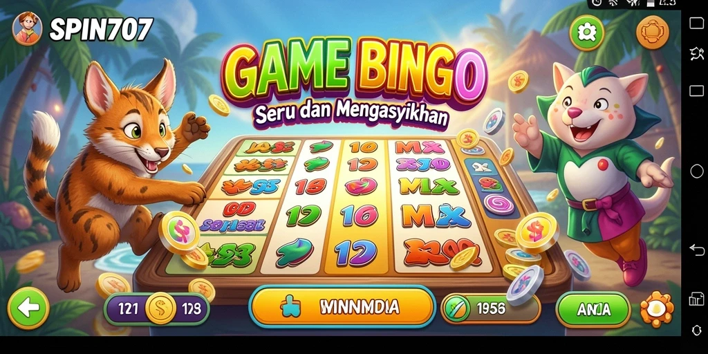 Screenshot permainan SPIN707 menampilkan keseruan Bingo yang mendebarkan.