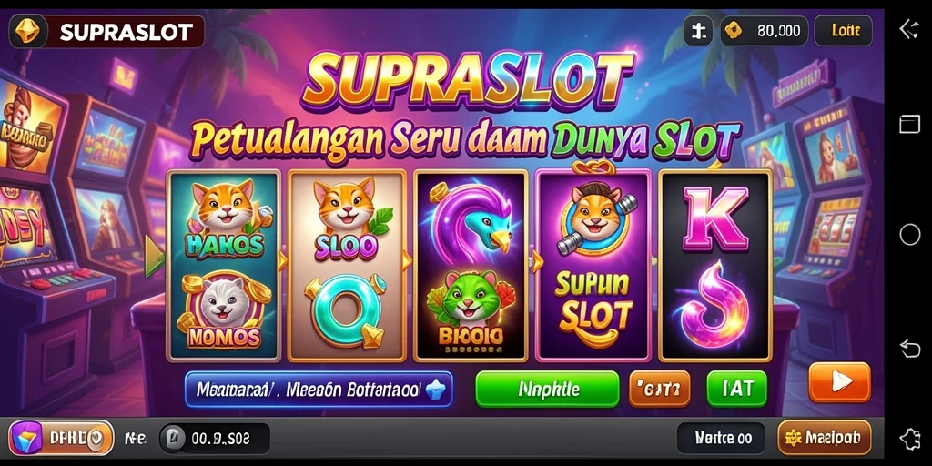 Tampilan gameplay SUPRASLOT menampilkan keindahan petualangan yang mendebarkan.
