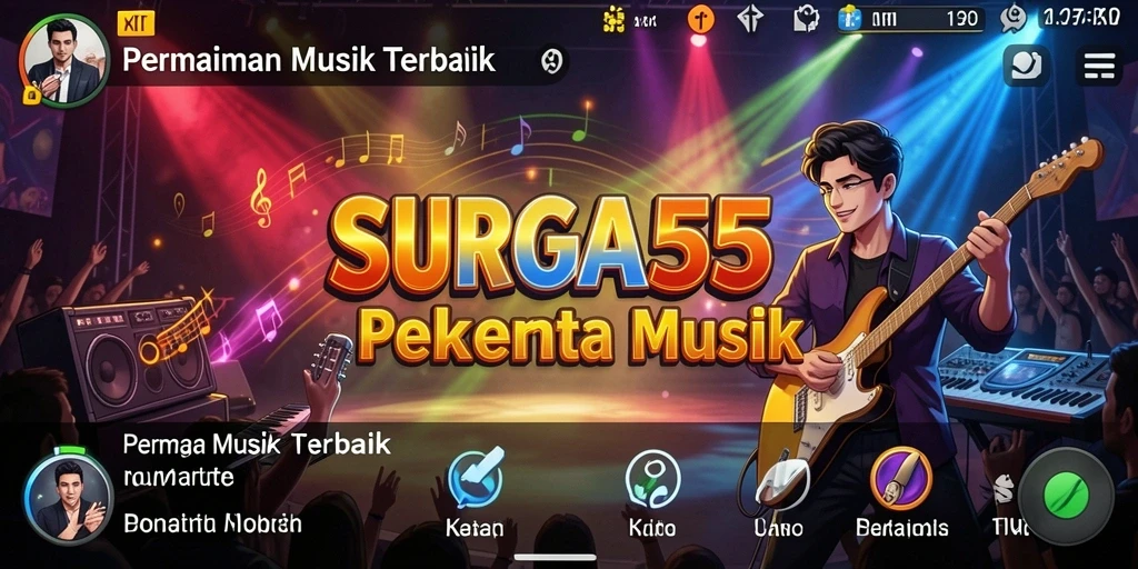 Tampilan gameplay SURGA55 yang penuh warna dan interaktif.