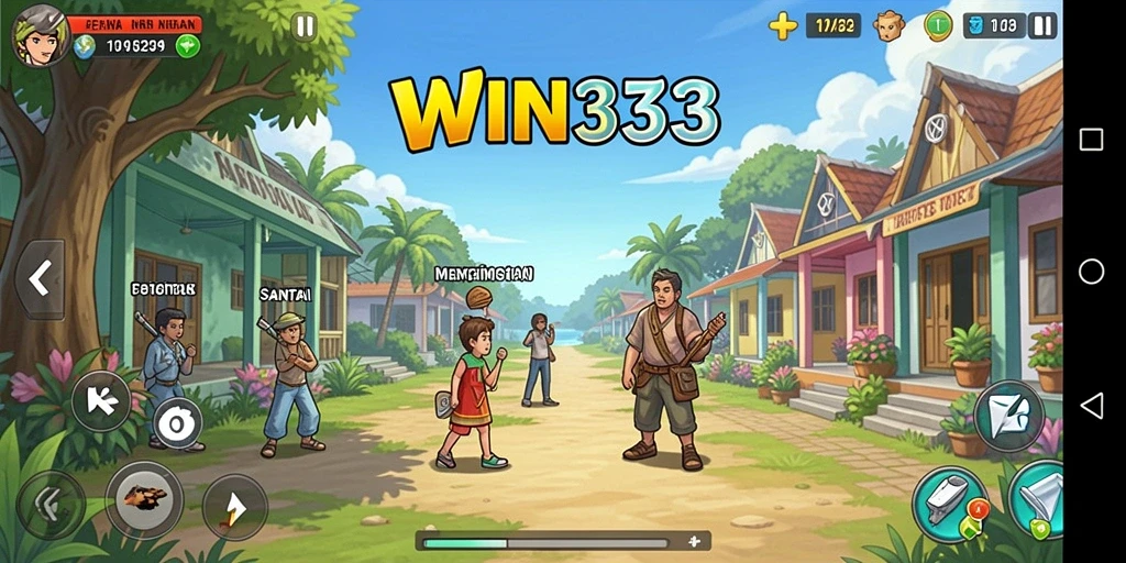 Tampilan gameplay WIN33 yang cerah dan menghibur.