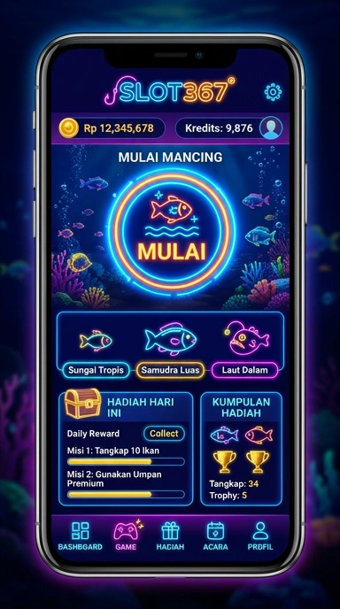 Tampilan utama aplikasi slot367 dengan berbagai pilihan aplikasi.